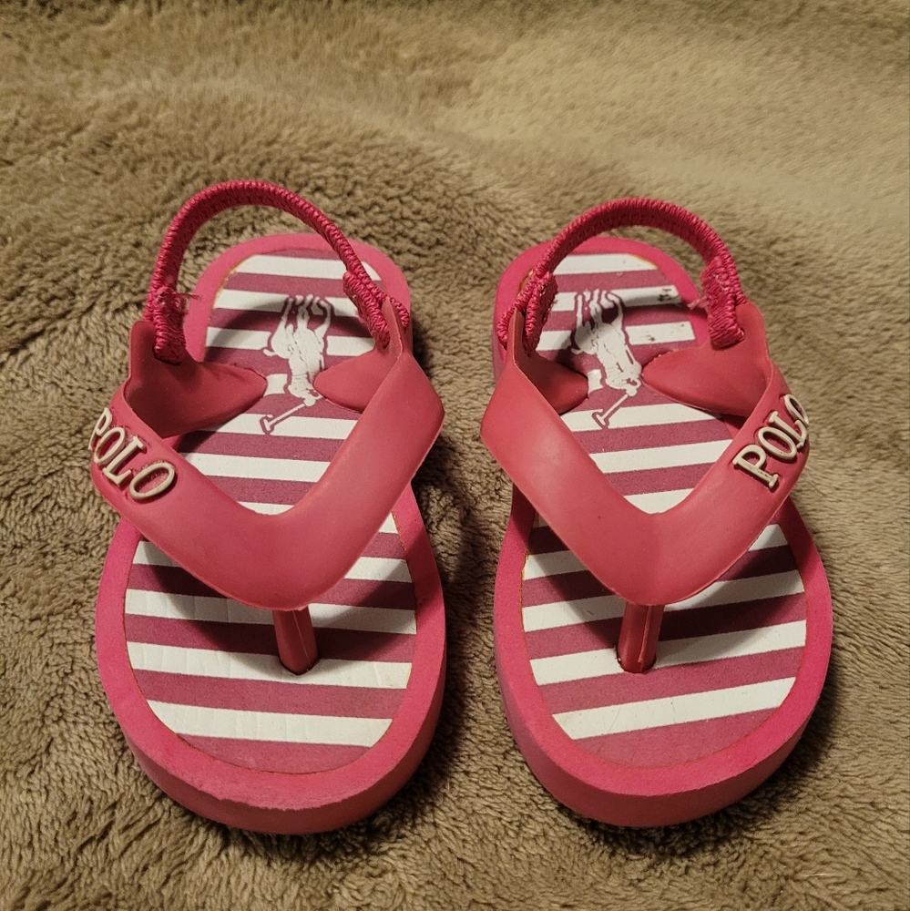 Polo pink toddler sandles size 4